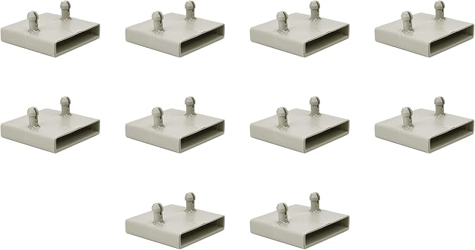 53mm Centre Bed Slat Holders Caps for Metal Frames - 2 prongs Pack of 10