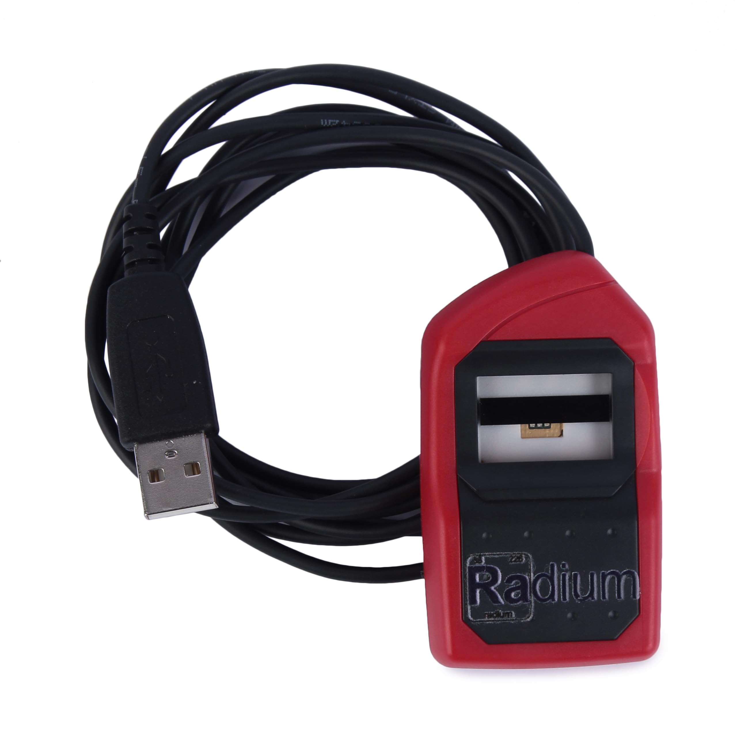 Morpho Safran Mso 1300 E3 Fingerprint Scanner, red and Black