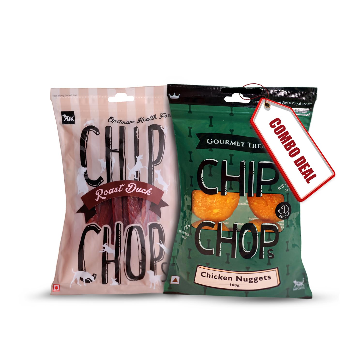 Chip Chops Happy Dog Treats: 1 Pack of Chip Chops Duck Roast and 1 Pack of Gourmet Chicken Nuggets, for Training Rewards and Snacking (B0C81CMK36) Amazon Price History, Amazon Price Tracker