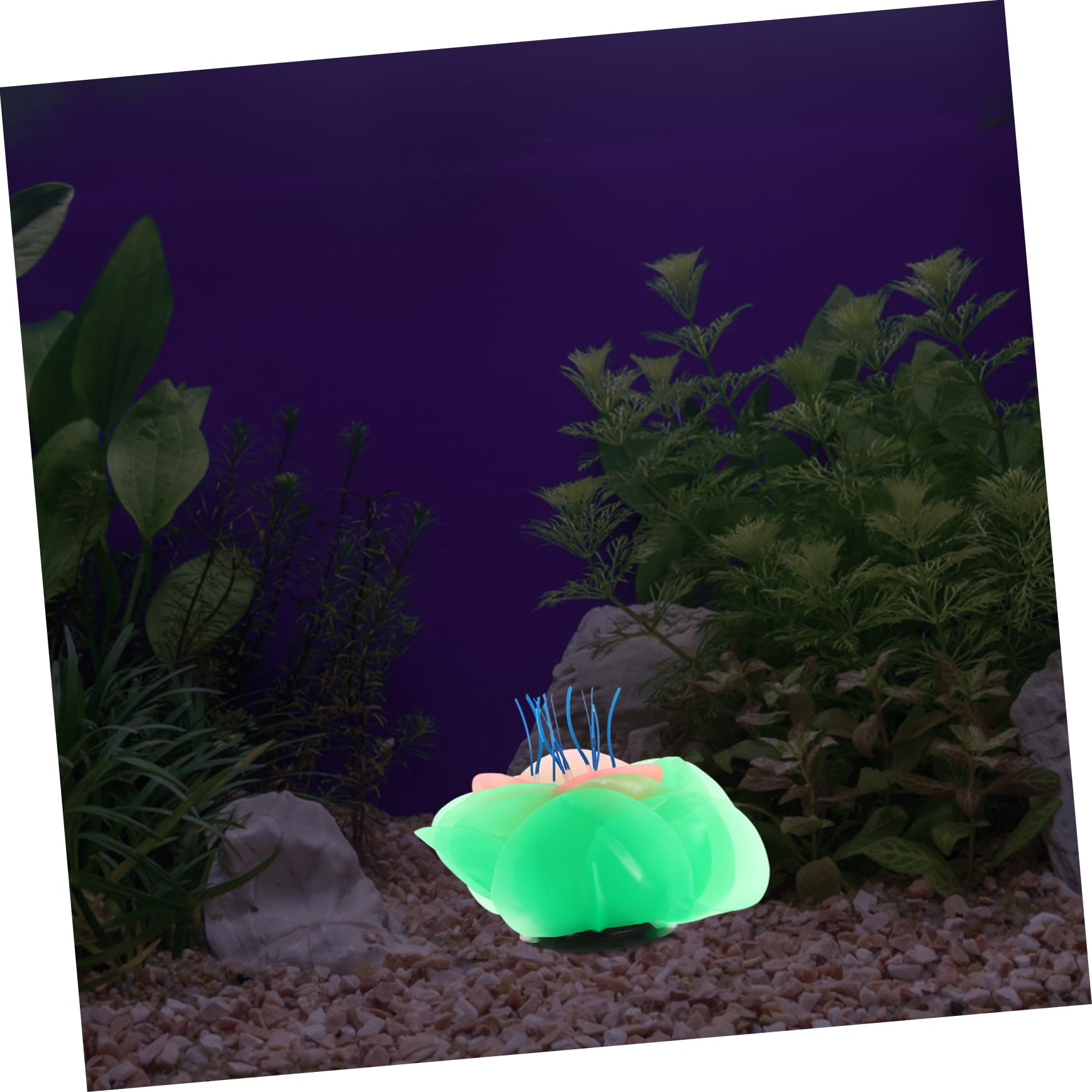 Kisangel 5 Piezas De Adornos para Acuario Marino Decoración De Tanque Plantas Artificiales Adorno De Coral De Silicona