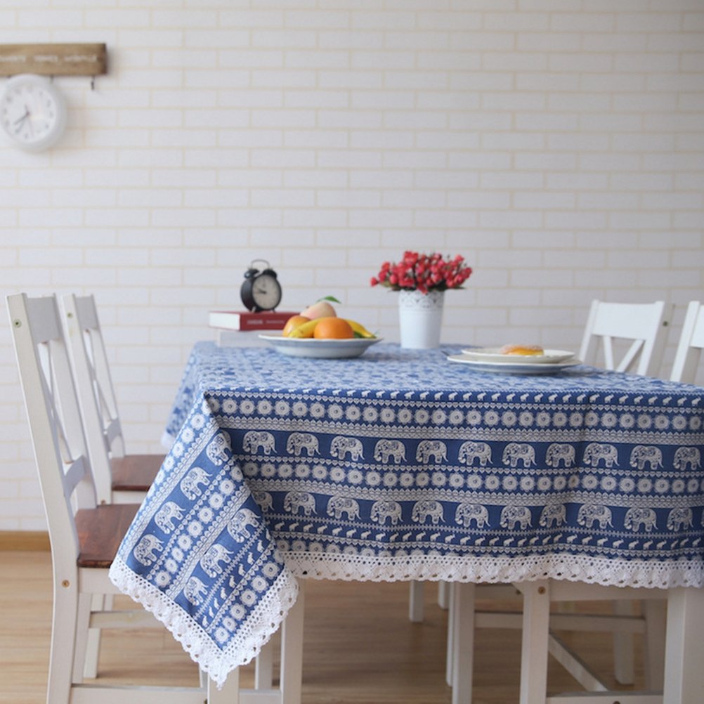 Amazon｜[Ziv-Nat] テーブルクロス アジア 民族風 和風 タイ 象柄