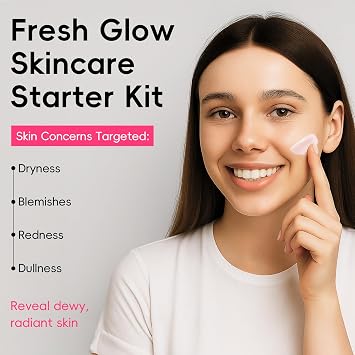 Watermelon Skincare Set, 5PCS Face Care Kits With Niacinamide, Hydrating Glow Routine for Dull & Dry Skin, Christmas Birthday Gift for Women Teenage Girls Friend Wife, Travel Sized