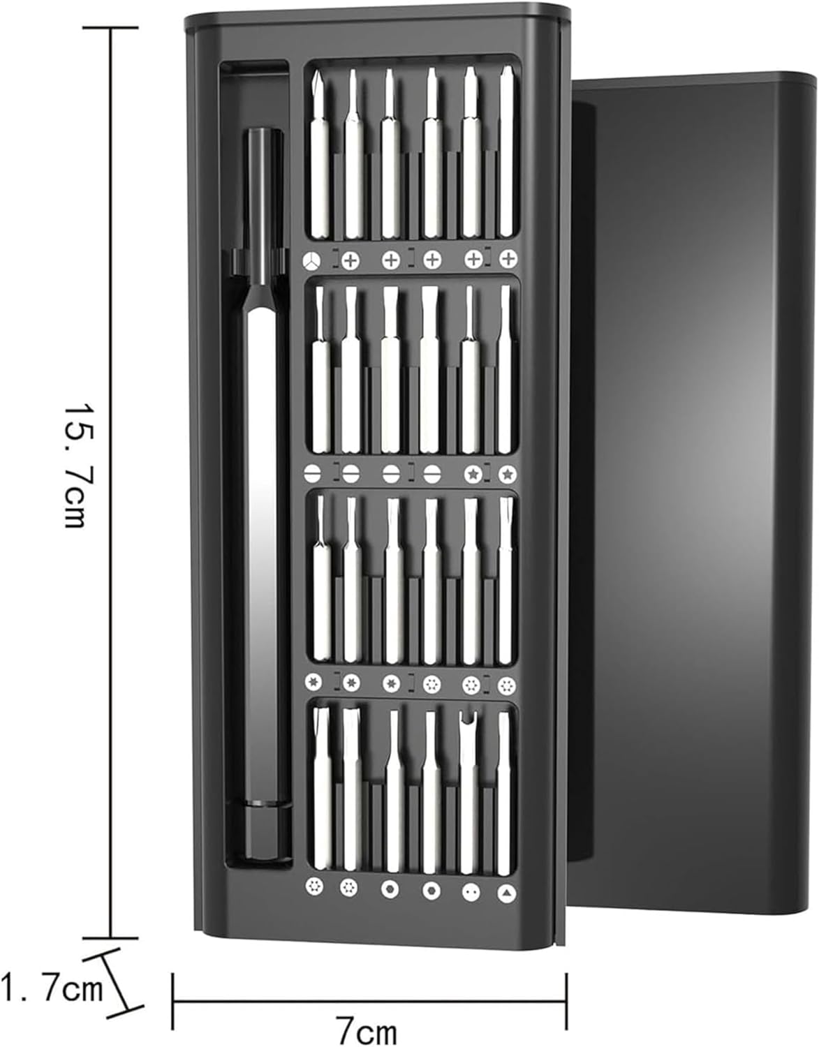 Generic Fairmood 24-in-1 Multifunctional Precision Screwdriver Repair Kit, Acssart Screwdriver, Portable Precision Screwdriver Set Magnetic, for Eyeglasses, Laptop, Watch, Camera, Console (3 Set)