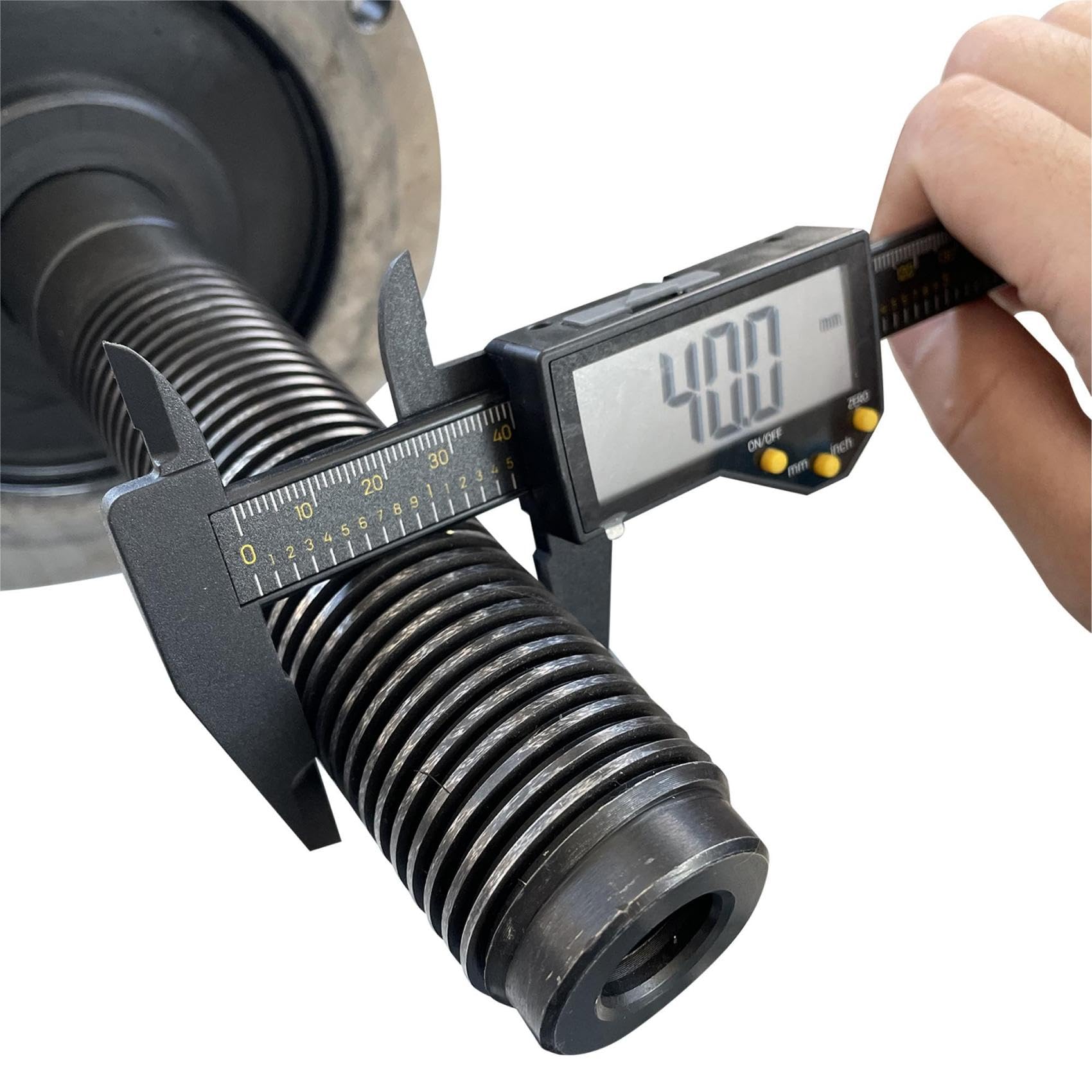 Juego de Conos cónicos para equilibradora de Ruedas con Eje de 40 mm, de 52,5 mm a 90,2 mm (2,07 a 3,55 Pulgadas), 5 Unidades, Accesorio para reparación de neumáticos