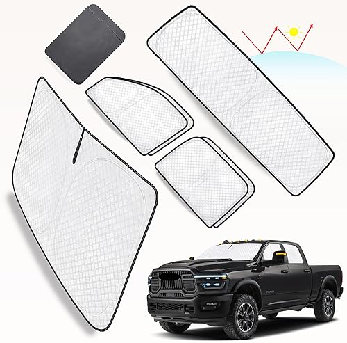 Miniatura 18 de KMF - Parasol de repuesto para parabrisas, cubierta para ventana lateral y trasera, cubierta protectora para visor, para campamento, bebé, bloqueo