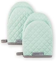 Vista 14 de KitchenAid Asteroid - Juego de mini guantes para horno, 5.5 x 8 pulgadas, amarillo ranúnculo, 2 piezas