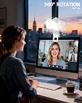 NiceVeedi Lumière de Selfie Portable, 3 Lumière de téléphone couleur avec clip, lumière d'anneau à l'angle, rechargeable 2-Hour Éclairage de conférence vidéo pour iPhone/Selfies/Makeup/Live Streaming/TikTok/Vlog/Zoom