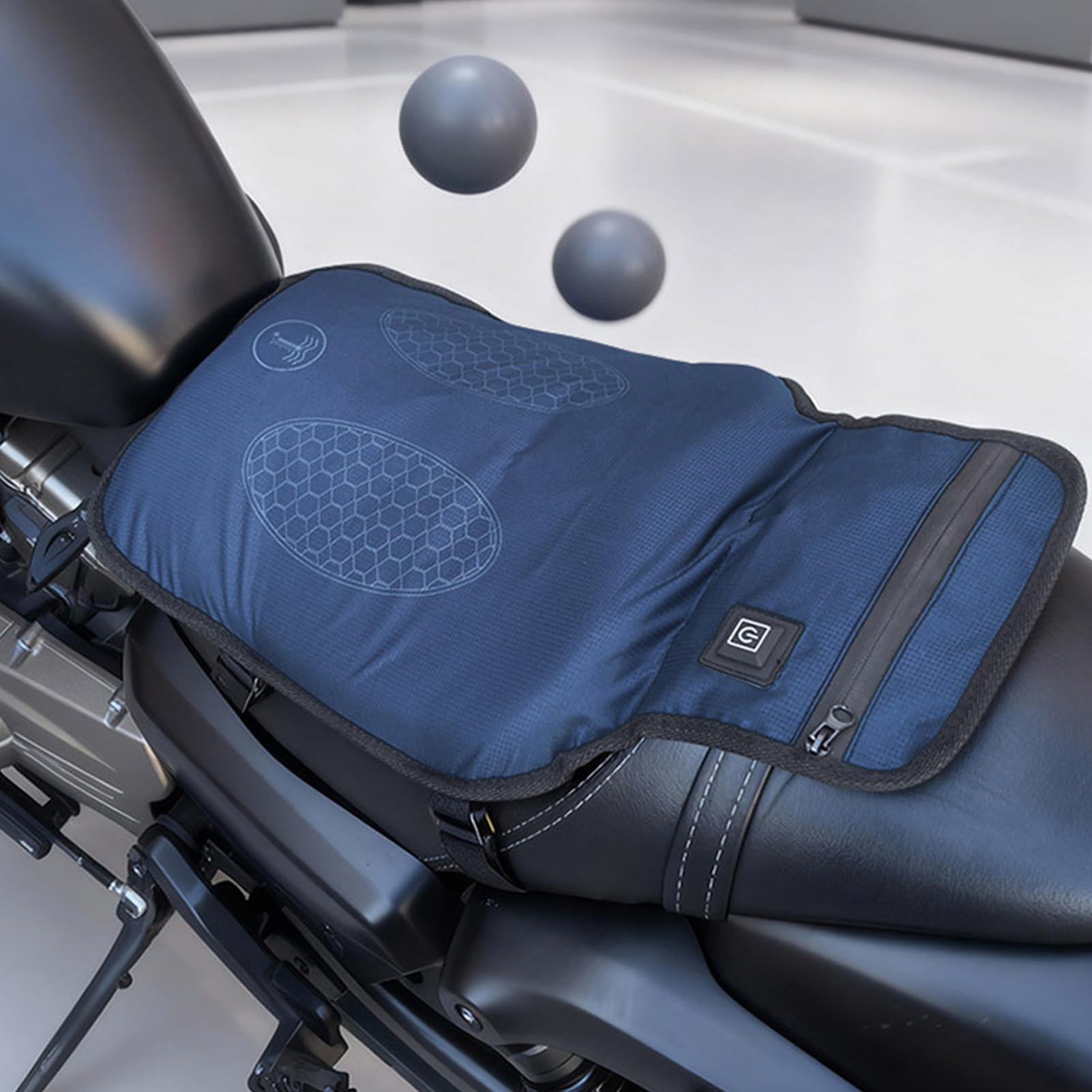 Ogrzewana Podkładka Siedzeniowa Do Motocykla Akcesoria Grzewcze Do | Podgrzewany Na Siedzenie Motocyklowe Dla Motocyklistów Przygód I Podróżników Jazdy Zimą I Codziennych