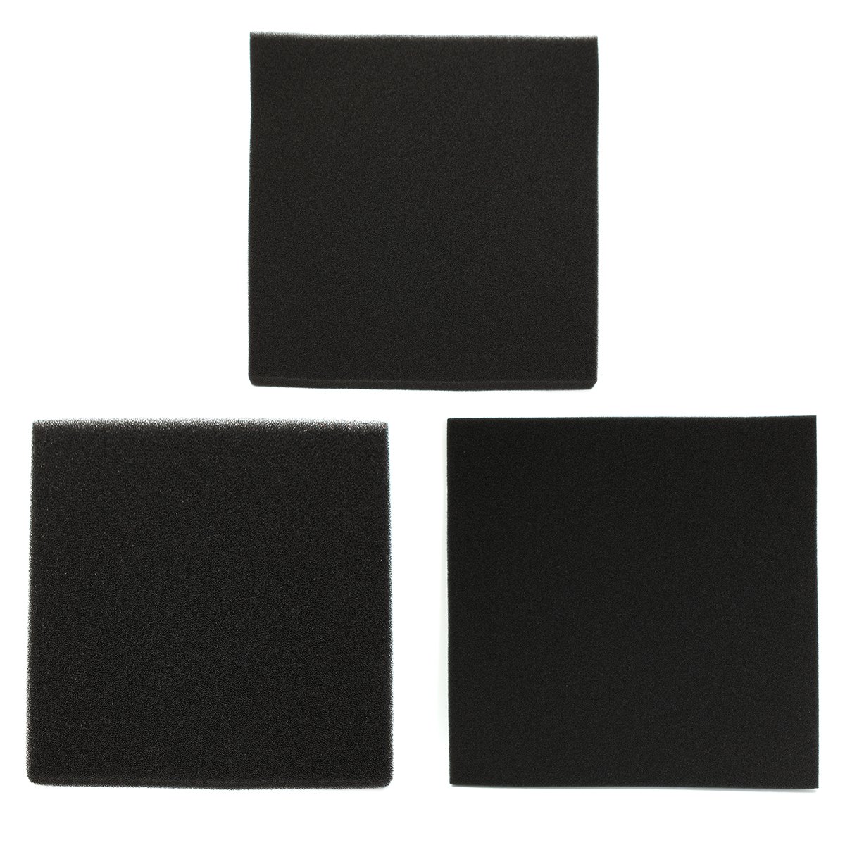 ChaRLes 100X100X3Cm Aquarium Noir Biochimique Filtre Mousse Coton Éponge Poisson Réservoir Étang - Grande