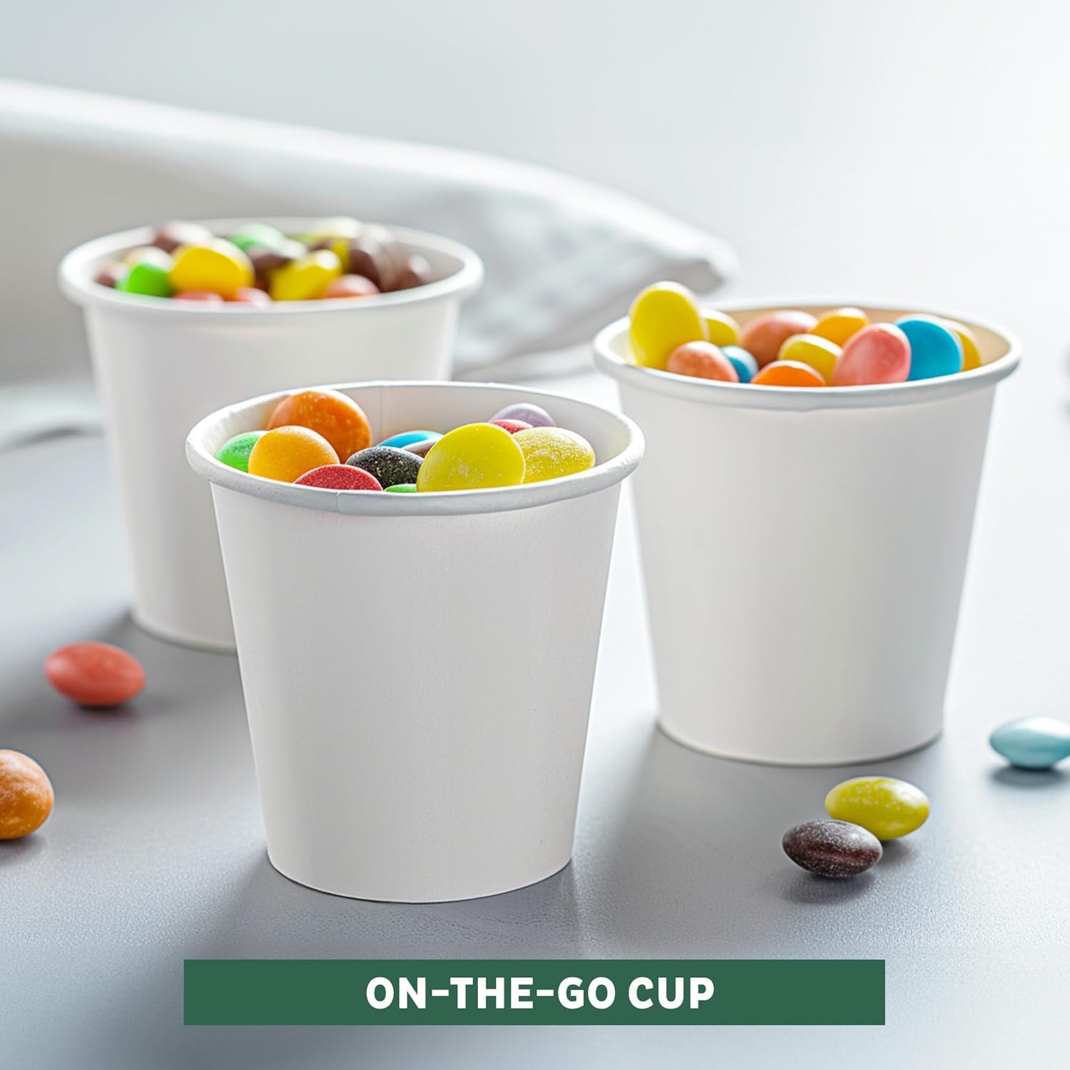 Freshware Coffee Cups 4 oz [1000 Pack] Disposable Paper Cups for Mouthwash Cups, Hot Paper Coffee Cup, Ideal for Bathroom Cup