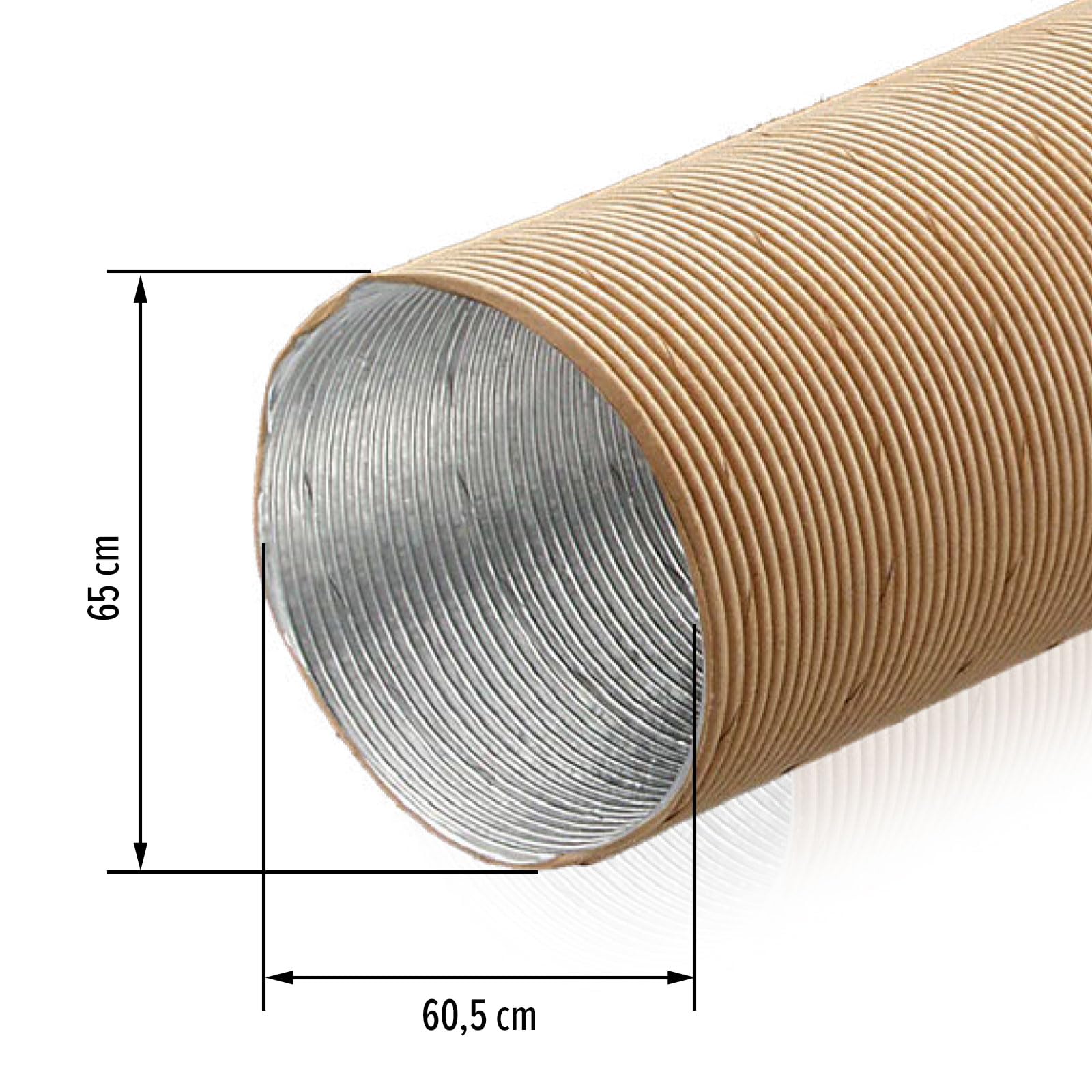 Tubo aislante, 65 mm, color beige, 1-10 metros (3 metros)