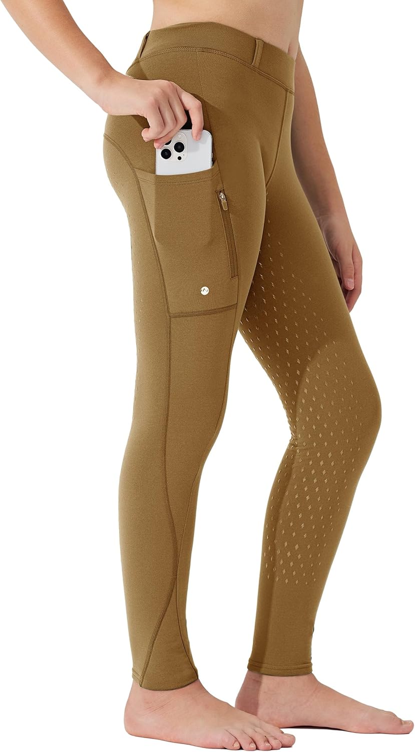 Willit Girls Fleece Horse Riding Pants Equestrian Breeches Kids Winter Riding Tights Thermal Schooling Tights - Image 6