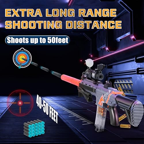 Miniatura 3 de Bugrtey Pistola de juguete de balas suaves para niños, pistolas de juguete con expulsión de concha, juegos de disparos educativos no agresivos,
