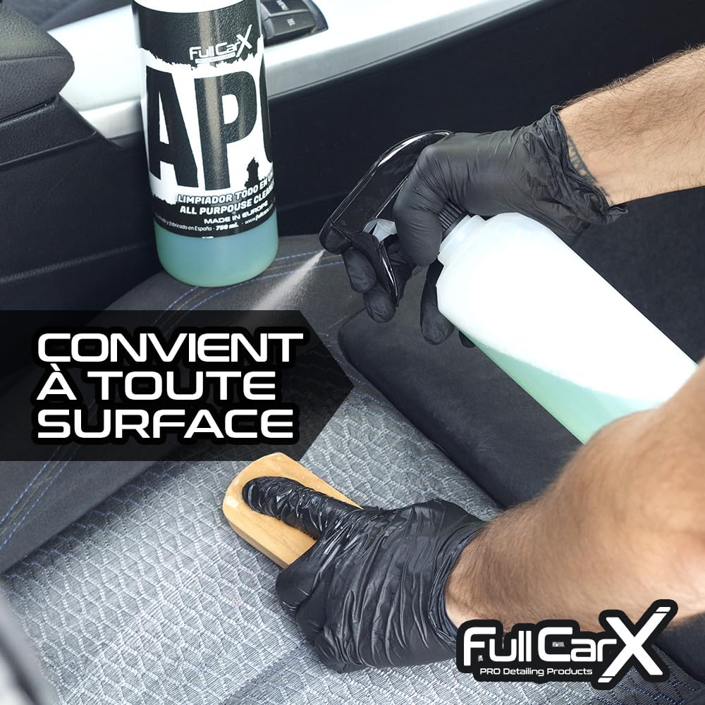 FULLCARX APC Tout-En-Un Ultra Concentré 750ml Nettoyant Polyvalent Voiture, Diluer dans l'Eau, Convient à Toutes Surfaces Carrosserie Jantes Textile Intérieur Produit Nettoyage Detailing Professionnel
