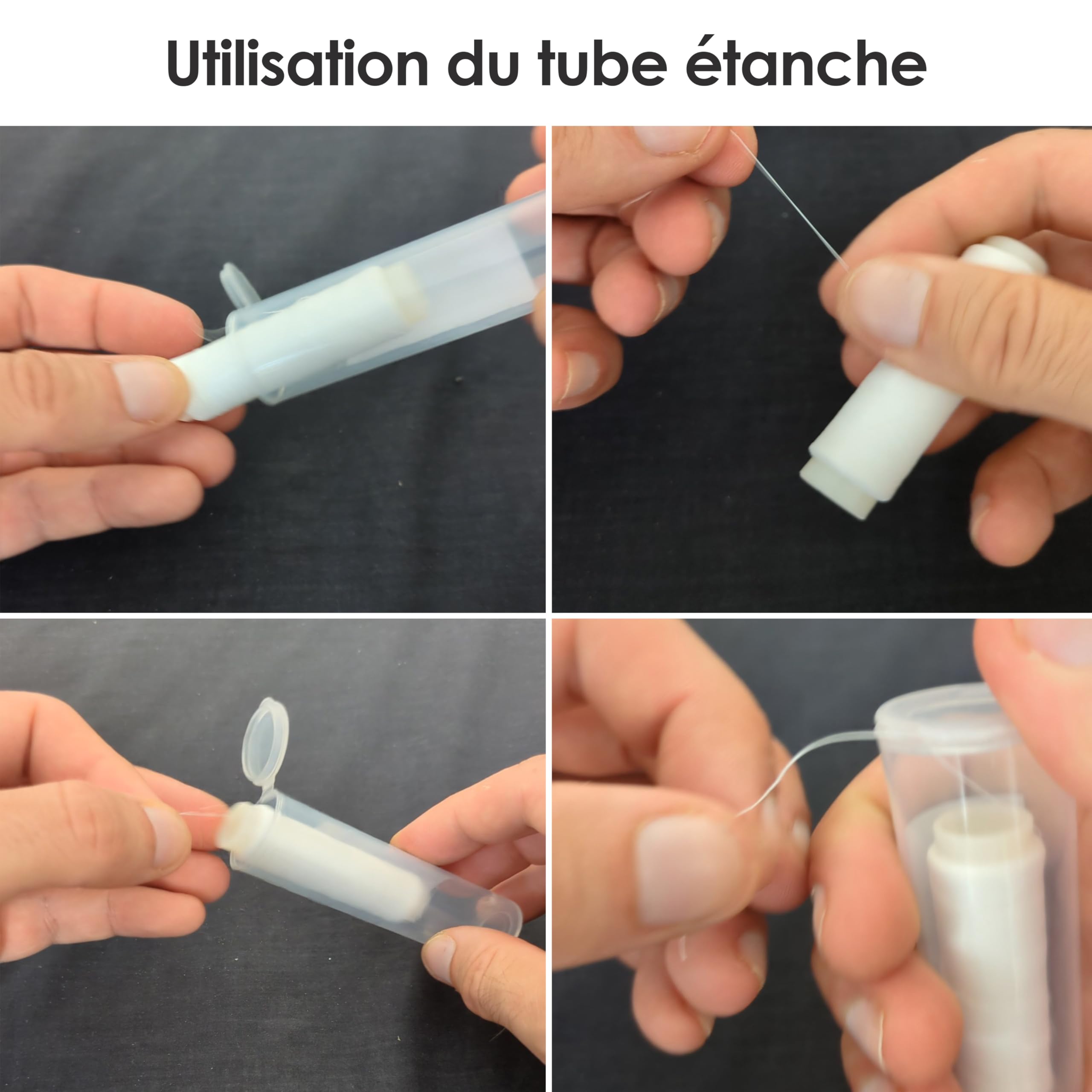 F2M - Pack pêche en surfcasting - Lot de 2 Rouleaux de Fil à ligaturer Les appâts + 1 Boite de 5 Aiguilles à locher Les vers