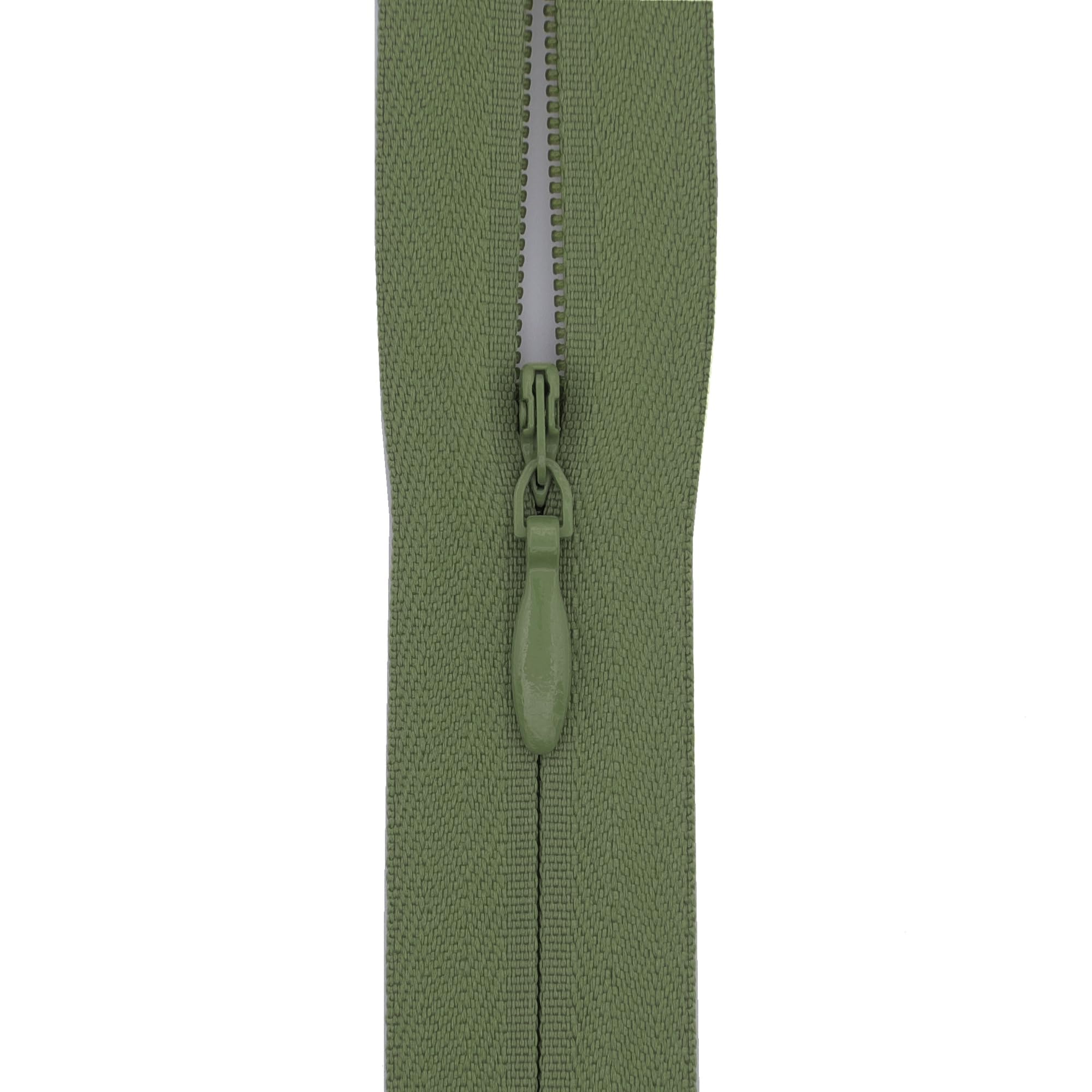 Y-Connection Deep Moss Green #3 Woven Tape Invisible Zip (Close End), 12 Inch (30.5Cm) For Skirts, Dress Side-Seams & Small Lumbar Cushions - Professional Nylon Coil Zips For Sewing & Dressmaking - 1 Zip (Deep Moss Green)