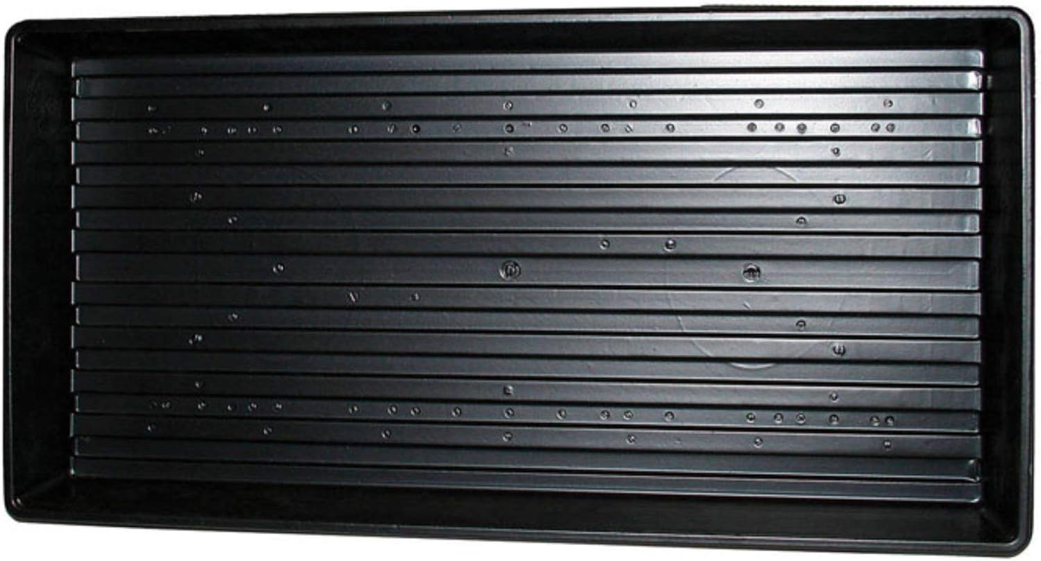 Jiffy TTRAY Plastic Plant Tray, 11 x 22, Black