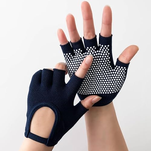 Miniatura 4 de Guante de entrenamiento de cinco dedos antideslizante de silicona - Guante de gimnasio de entrenamiento con pesas para mujeres y hombres