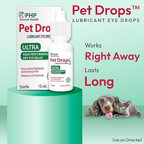 Miniatura 9 de Pet Health Pharma Cistane Ultra Lubricant Eye Drops 0.5 fl oz - Gotas para los ojos Hydration Boost (fabricado en Estados Unidos)