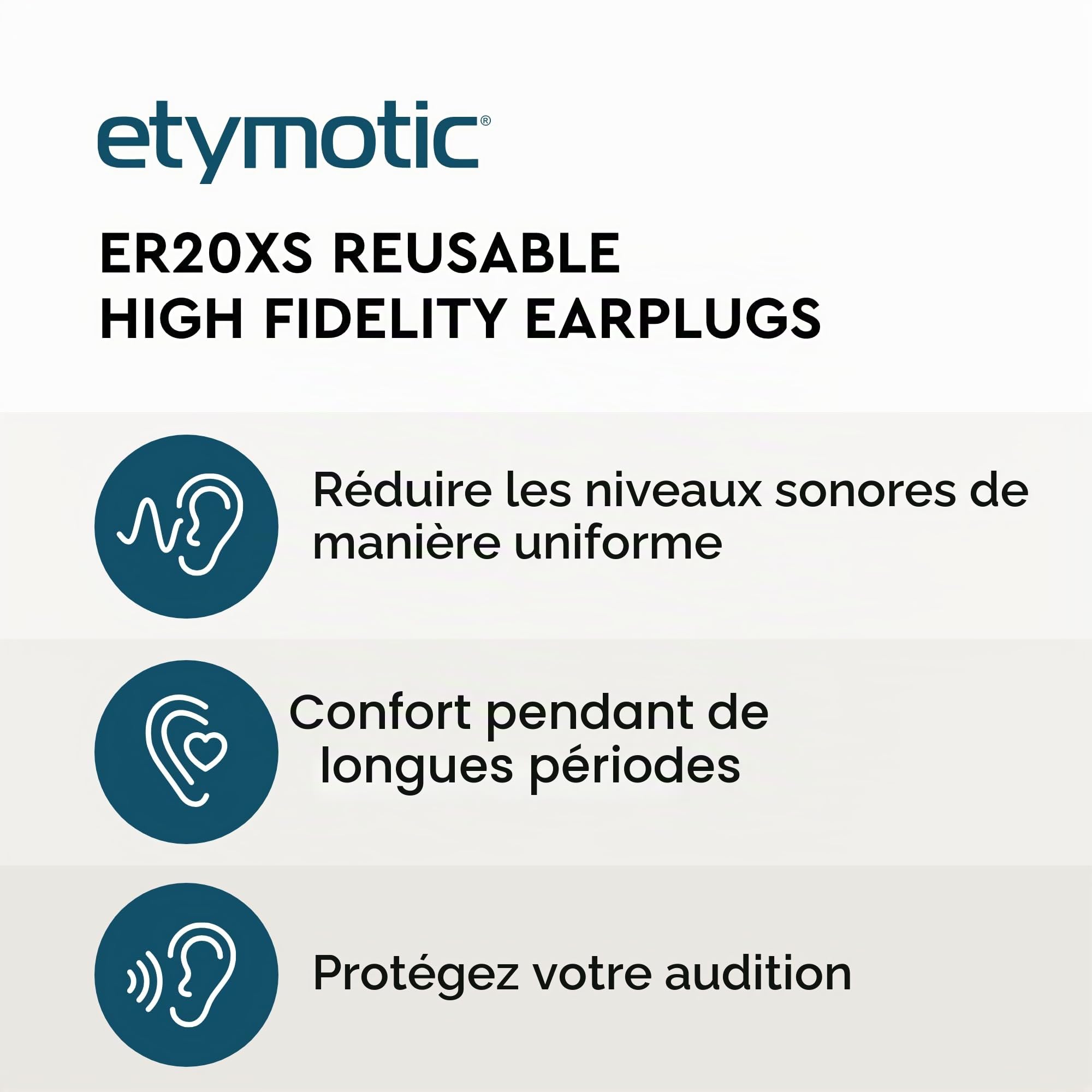 Bouchons d'oreilles dans son sac Etymotic Research - ER20 X S-ccc-p haute fidélité