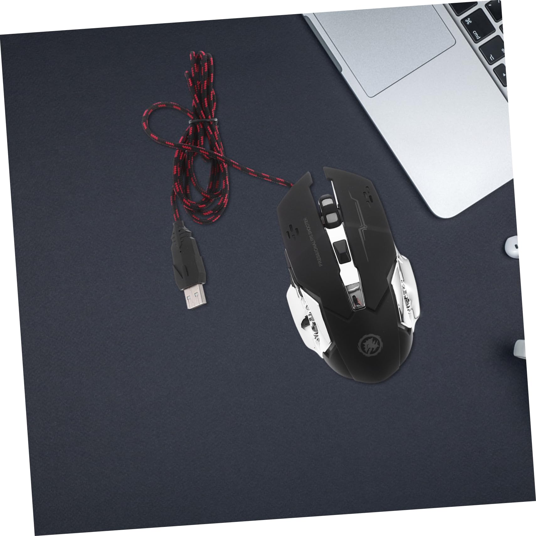 8 Szt. Ergonomiczna Mysz Gamingowa z Przewodem USB Przełącznik Dpi Podświetlenie Rgb Antypoślizgowa i Trwała dla Komputerów Stacjonarnych i Biurowych Uniwersalna dla Graczy i
