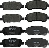 Vista 97 de Juego de pastillas de freno delanteras y traseras de 4 ruedas de repuesto de pastillas de freno de disco de cerámica para Nissan Pathfinder