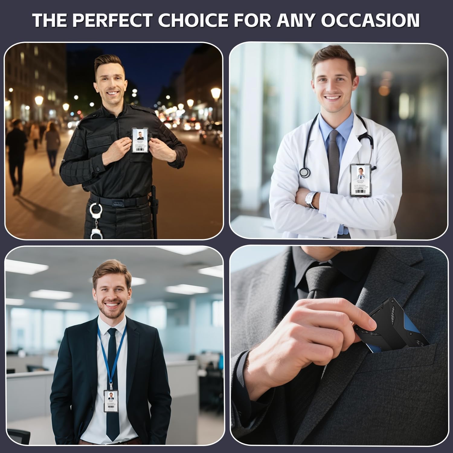 Slim Wallet for Men, Metal Aluminum RFID Blocking Money Clip Wallet with Clear ID Window & ID Card Holder, Minimalist and Carbon Fiber Tactical Design, Anti-Scratch, Holds 15 Cards Plus Cash - Image 5