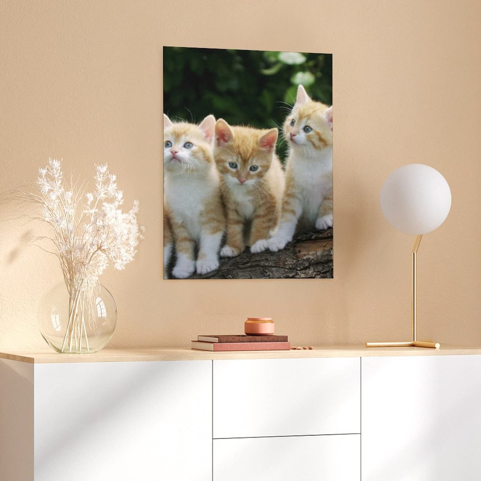 Amazon.co.jp: 可愛い マンチカン 子猫四兄弟 アートパネル 絵画