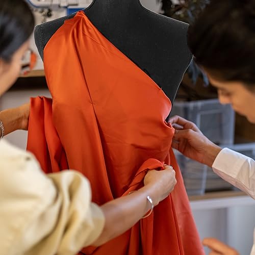 Miniatura 4 de Maniquí femenino con forma de torso y con trípode ajustable, color negro, para mostrar ropa o joyería