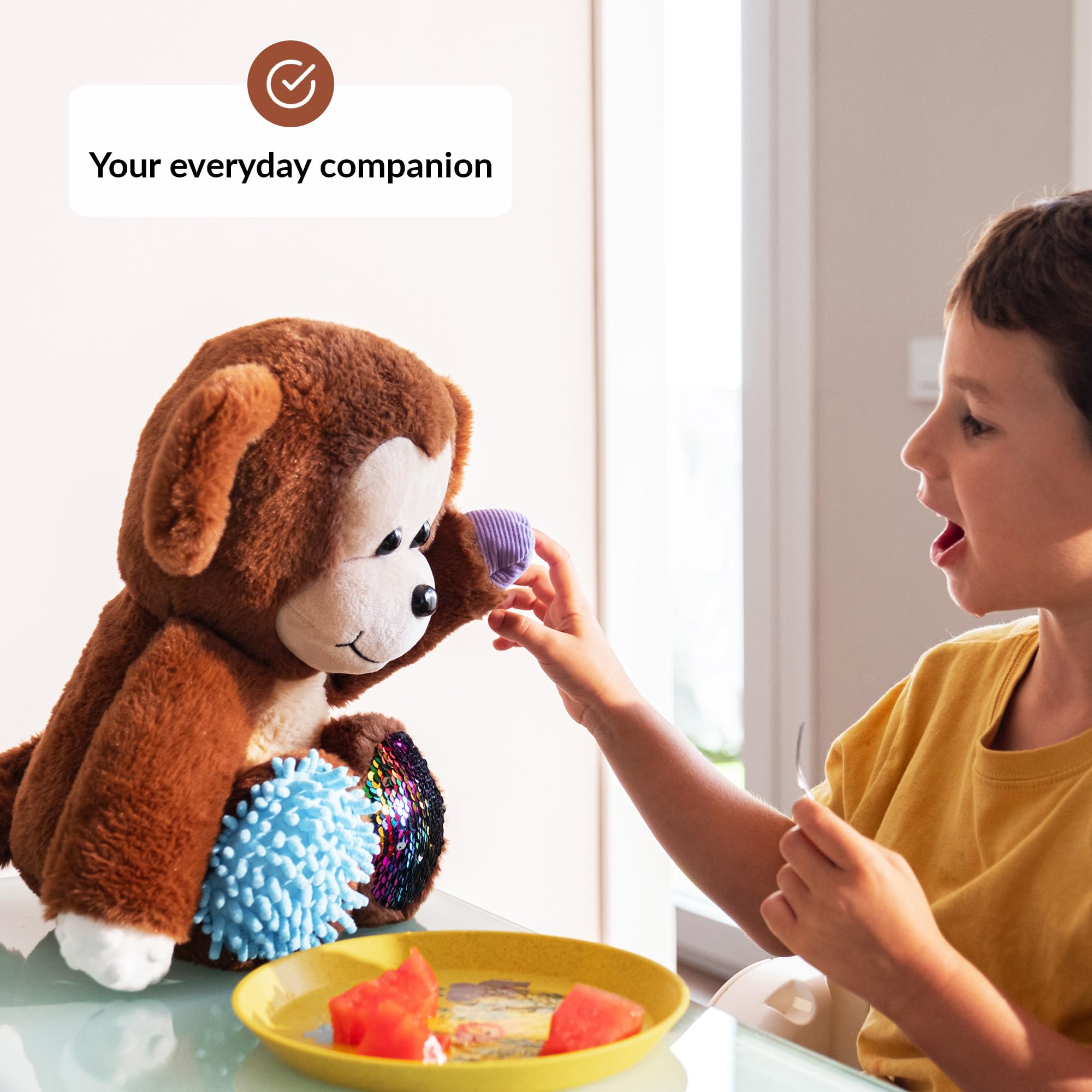 ODOXIA Sensory Monkey Stuffed Animal | Sensory Plush Toy | Fidget Stuffed Animal for Kids | Great for Sensory Needs | Sensory Stuffed Animals for Children | Sensory Pillow Plush