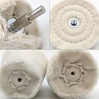 Vista 6 de 6 pcs Buffing Wheel for Drill,Buffing Pad Polishing Wheel Kits,Wheel Shaped Polishing Tool for Metal Aluminum,Stainless