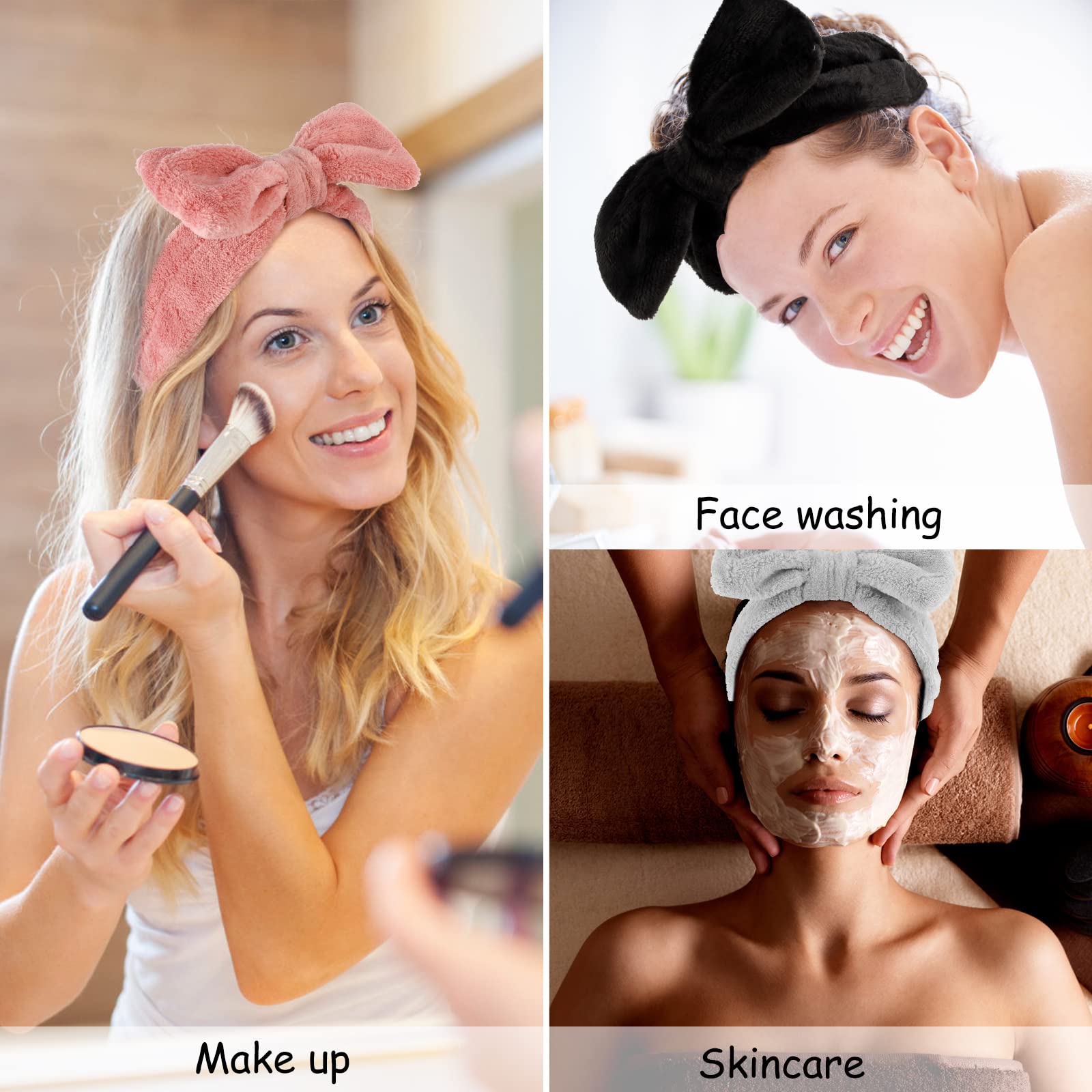 1 Confezione Fascia per Spa per Lavare il Viso o Trattamenti Viso, Fasce per Skincare, Fasce per Trucco in Spugna, Fasce in Spugna di Spugna, Fascia per Lavare il Viso, Fascia Gonfia