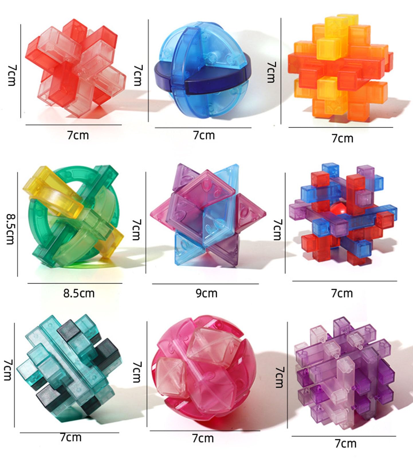 Bloqueo Luban 3D Entrelazado, Juego de destreza para desenredar