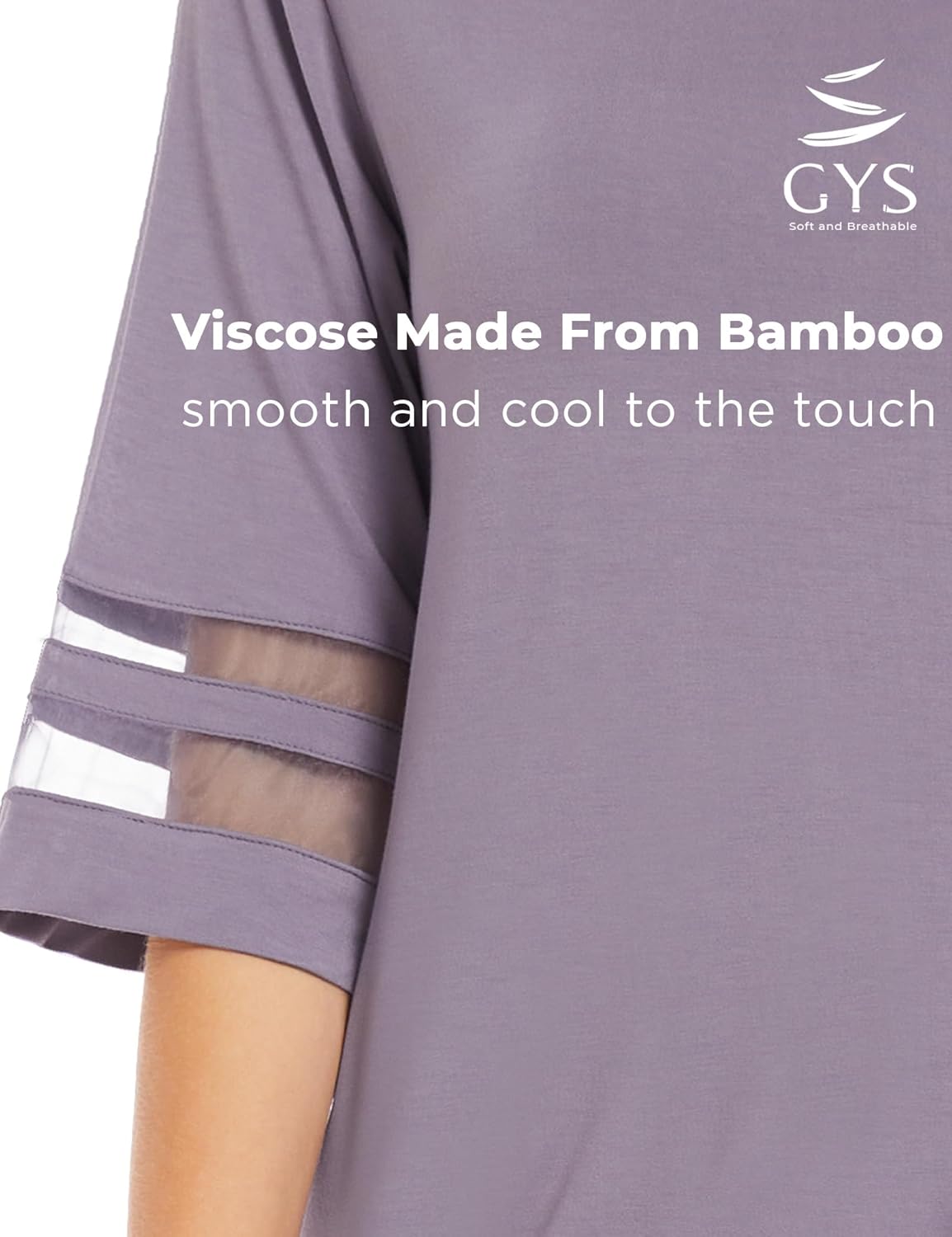 GYS Womens Pajama Set - Viscose Made from Bamboo, 3/4 Sleeve Capri Pajama Set Soft 2 Piece Sleepwear Pjs Lounge Set - Image 4