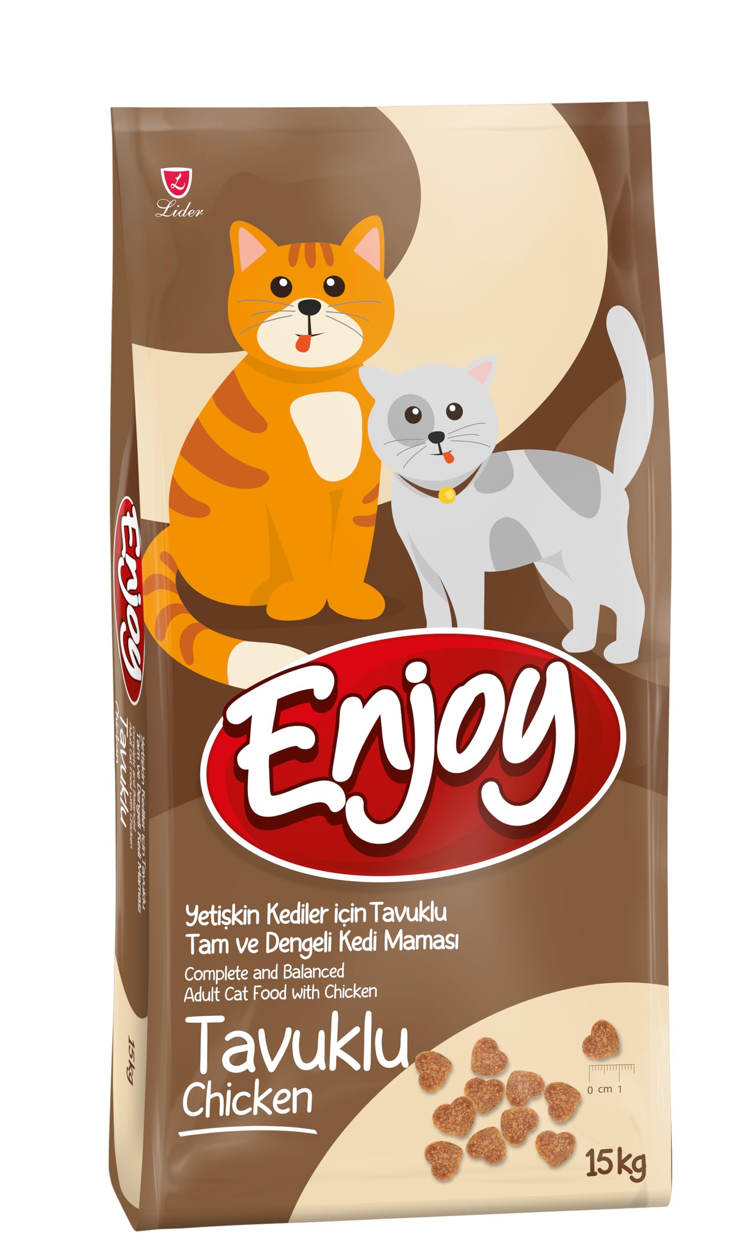 Enjoy Kuru Kedi Maması, Tavuklu, Yetişkin, Keten Tohumu ile…