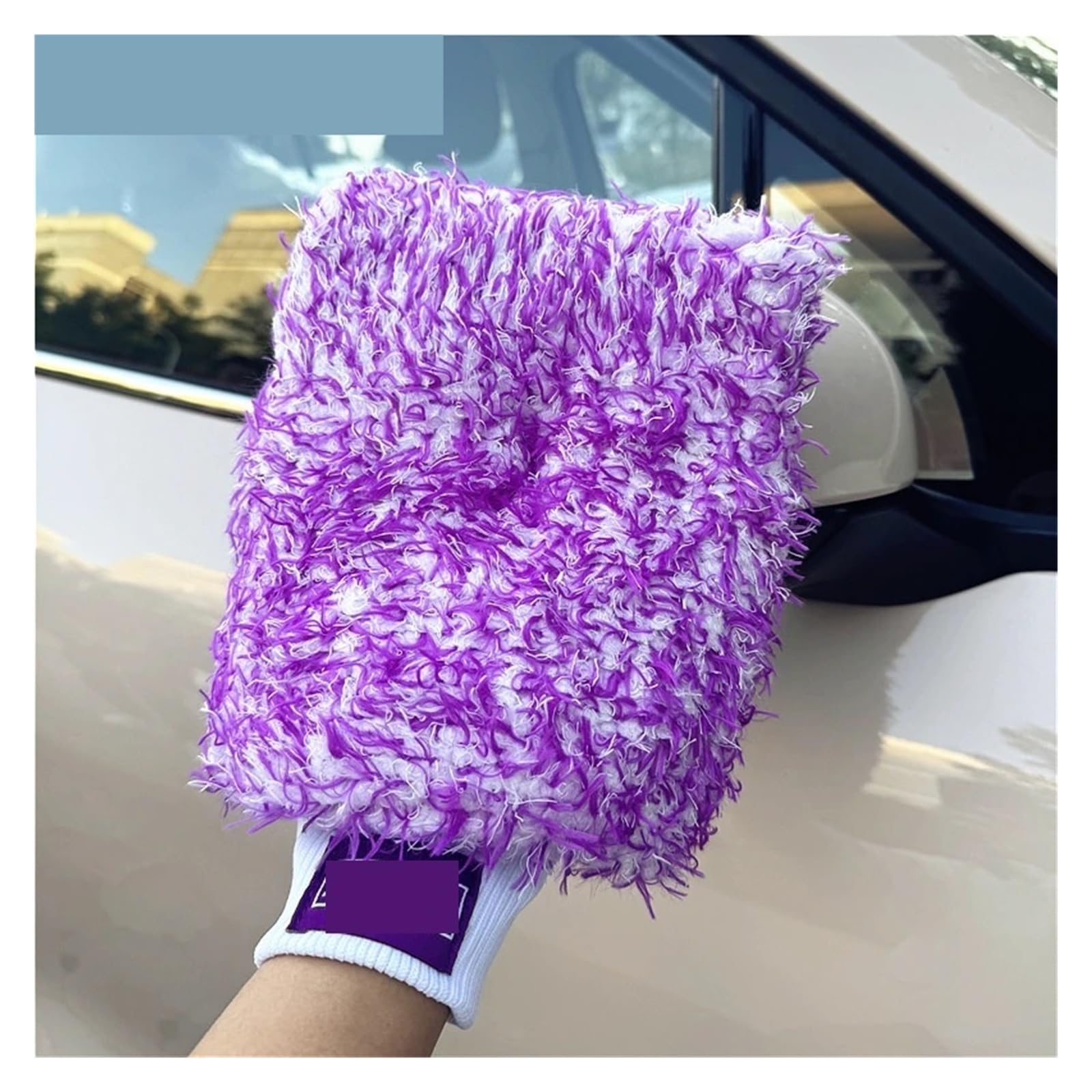 Guanto in microfibra viola Per La Pulizia Dell'auto