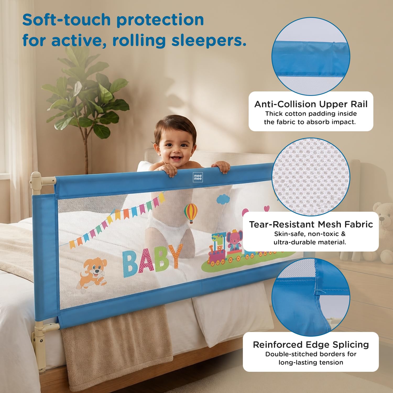 Mee Mee Bed Rail Guard - Baby Safety Rail -5