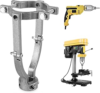Square Hole Drill Bit Adapter, Mortising Attachment for Drill Press, Only Compatible with Bench Drill Press and Corded Drill Featuring The Non-Rotating Clamping Bearing