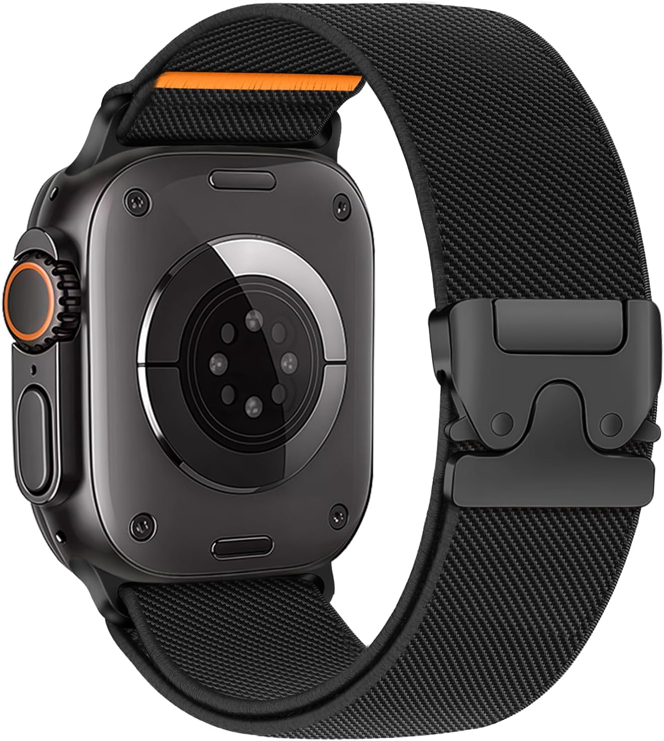 Elastic Sport Band for Apple Watch Ultra/2/3 Bands 49mm 46mm 45mm 44mm 42mm iWatch Bands Men,Parachute Buckle Stretchy Fabric Nylon Strap for Apple Watch SE 3/2/1 Series 11 10 9 8 7 6 5 4 3 Ultra