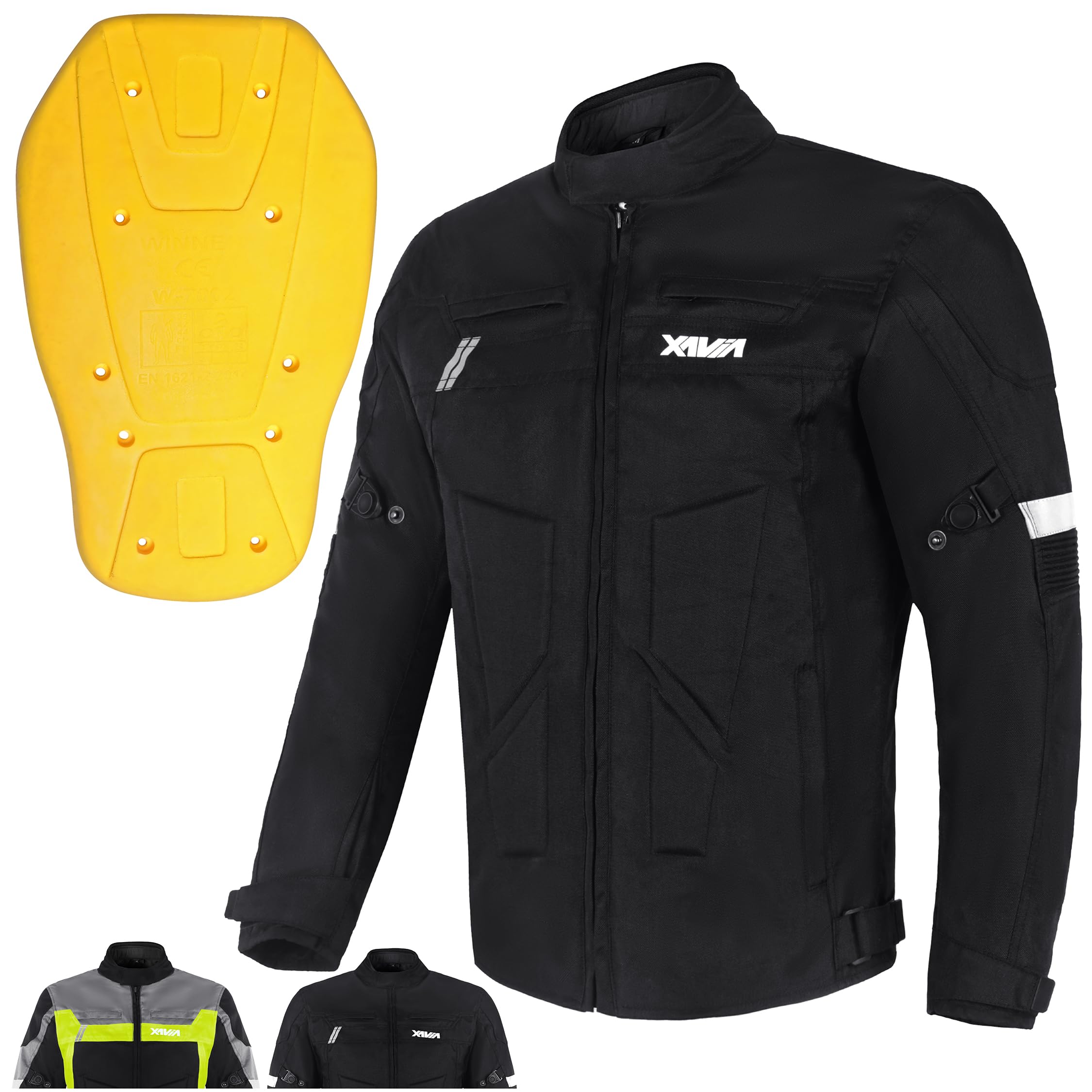 XAVIA Gale Giacca da Moto da Uomo - Giubbotto Moto Impermeabile E Ventilata con Protezione di Livello 2 | per Tutte Le Stagioni