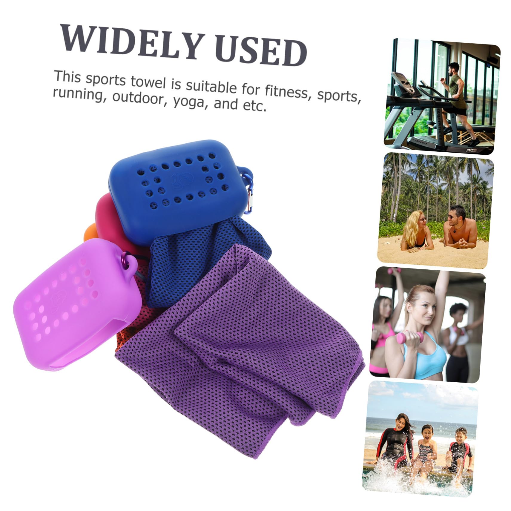 Gatuida 12pièces Serviettes De Refroidissement Multi-Fonctions Serviettes De Sport Ultra-absorbantes pour Yoga Et Course Sèche Rapide Et Compactes