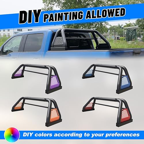 Miniatura 5 de ROXX Barras enrollables universales para camionetas de tamaño completo, barra enrollable Sport Chase Rack para Dodge Ram 1994-2010Chevy Silverado