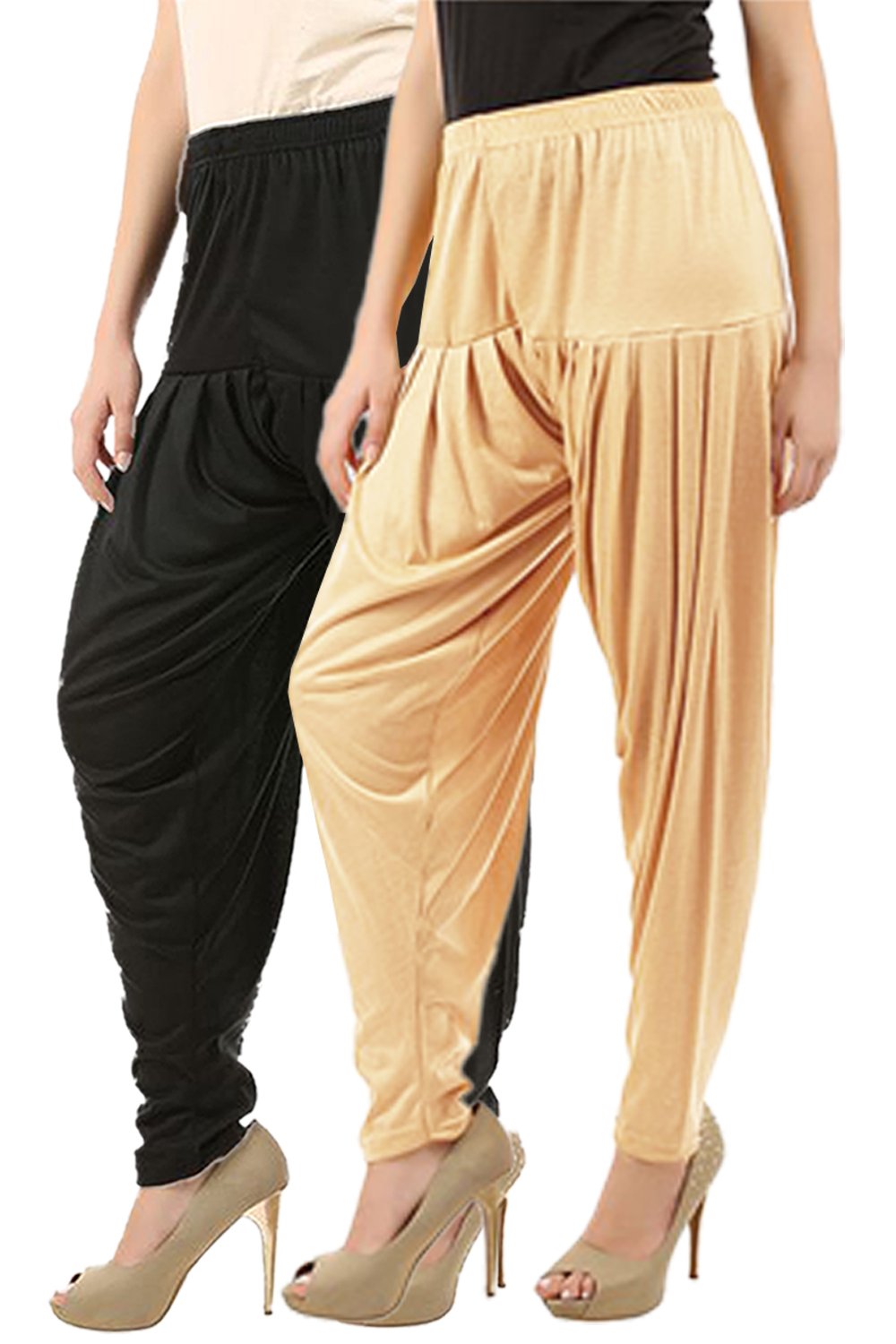 buy that trendz Women's Regular Fit Cotton Salwar Pants (087D7-Blk Combo 2 Patiala LSkn_Red, Black, Light Skin_L)-picture-32