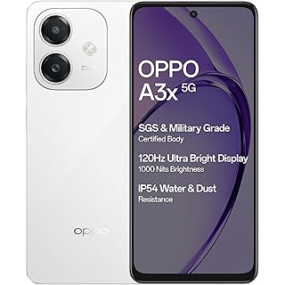 OPPO A3X 5G Starlight White - 64GB Storage