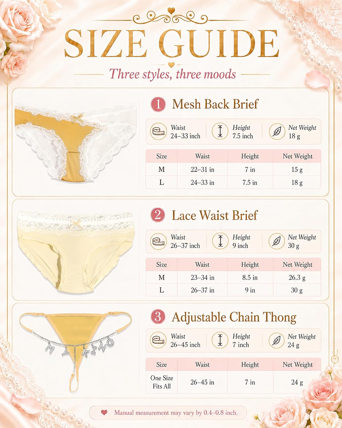 Womens Underwear Bikini Panties for Women Sexy Lace Soft Hipster Breathable Panties for Ladies 3 Pack
