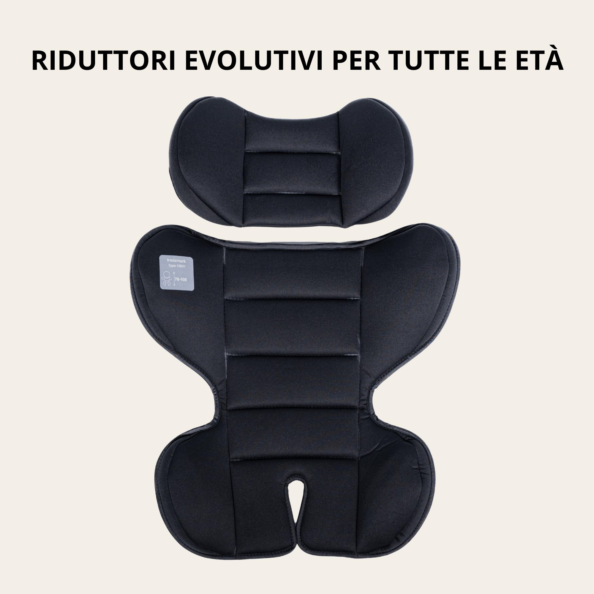 MEIN Seggiolino Auto Senza Isofix 0‑36 kg Universale – Montaggio con Cintura, Gruppo 0‑1‑2‑3, Reclinabile e Sicuro per Neonati e Bambini