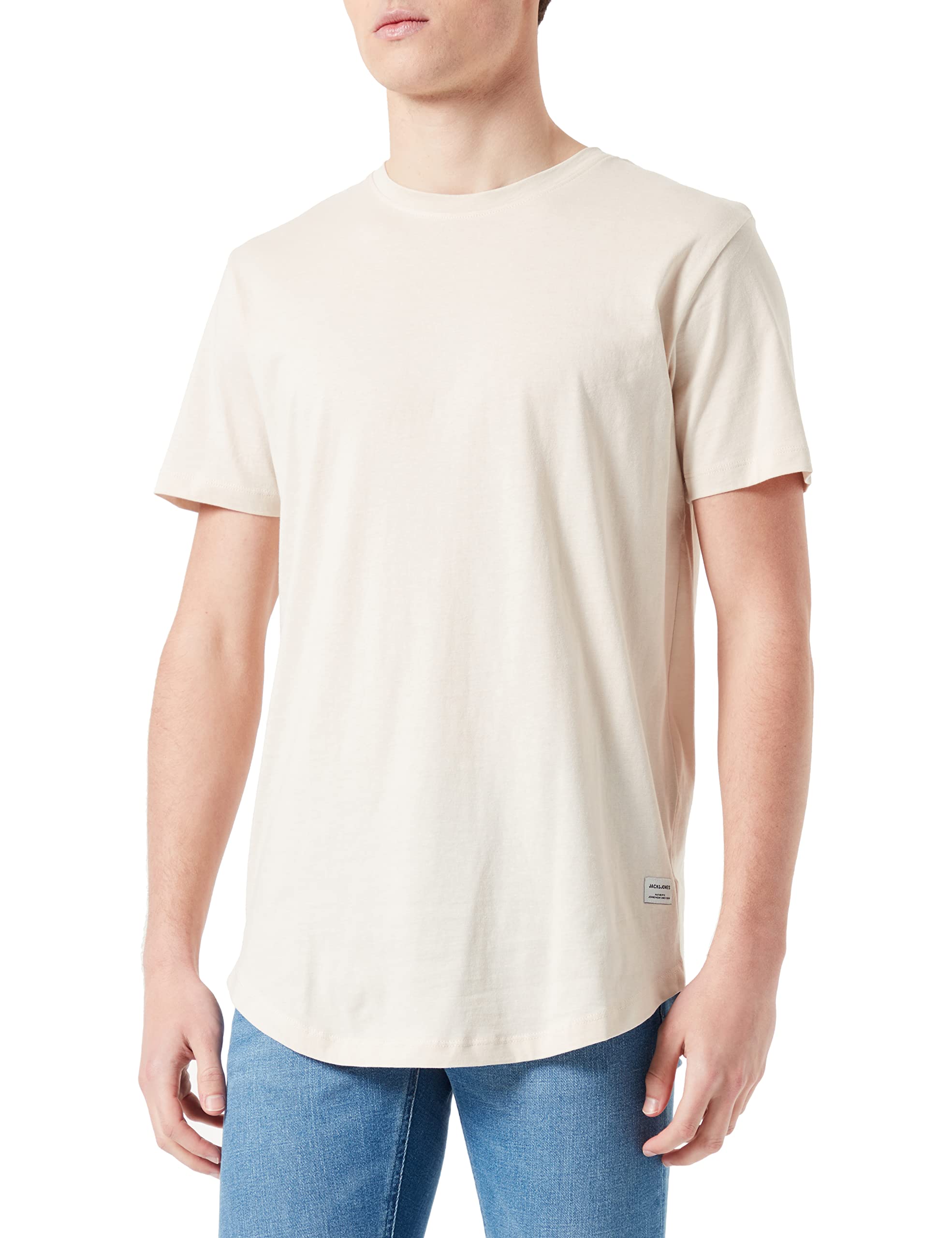 JACK & JONESmens Jjenoa Tee Ss Crew Neck Noos T-Shirt (pack of 1)