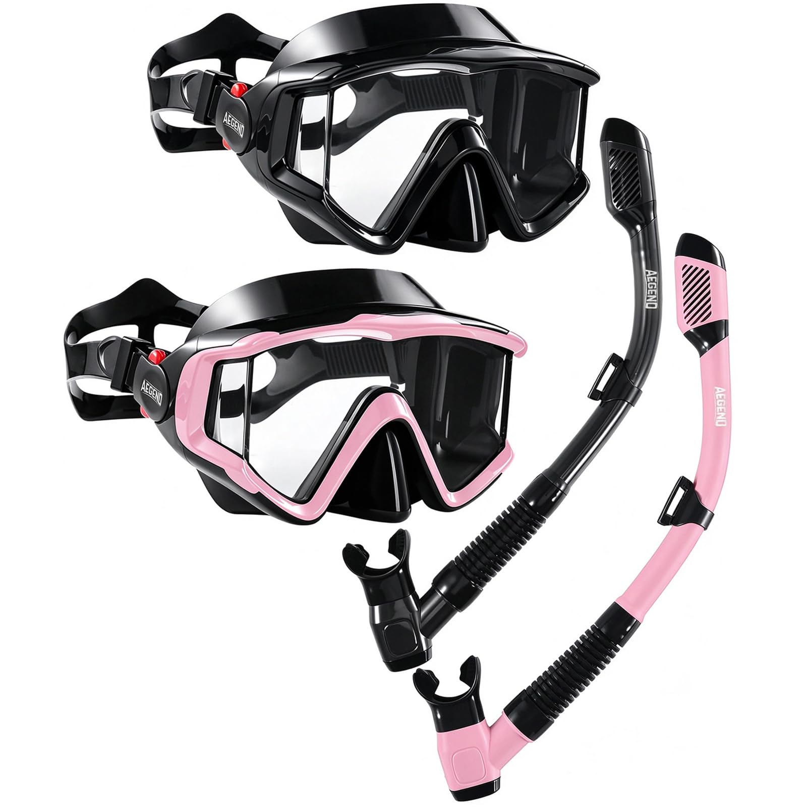 Photo 1 of Aegend Snorkel Mask Set - Anti-Fog, Panoramic View
