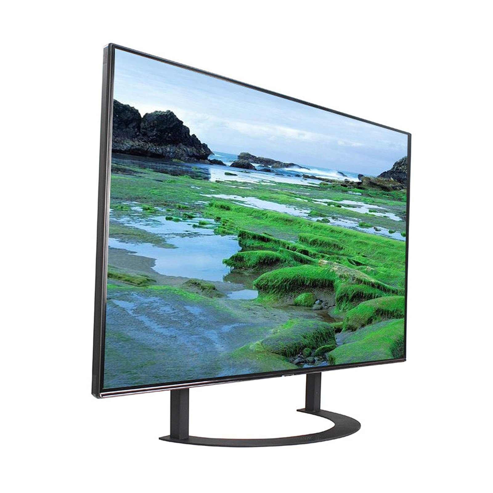 Altura Ajustable Universal TV Stand 37"-65" Tabla TV TV Stops Base Punch-Free Scree LCD TV Soporte de Escritorio, Tiene hasta 66 Libras