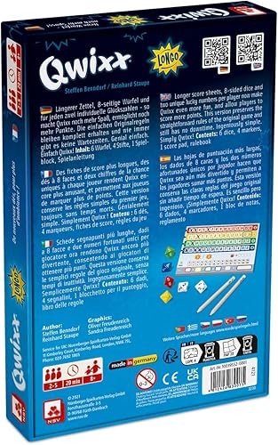 Miniatura 2 de NSV  Qwixx Longo  Juego de dados  A partir de 8 años  2-5 jugadores  20 minutos de tiempo de juego